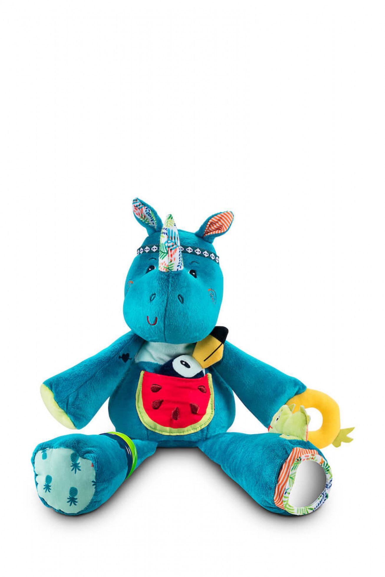 Jucarie interactiva rinocerul Marius activity cuddle - Lilliputiens 1