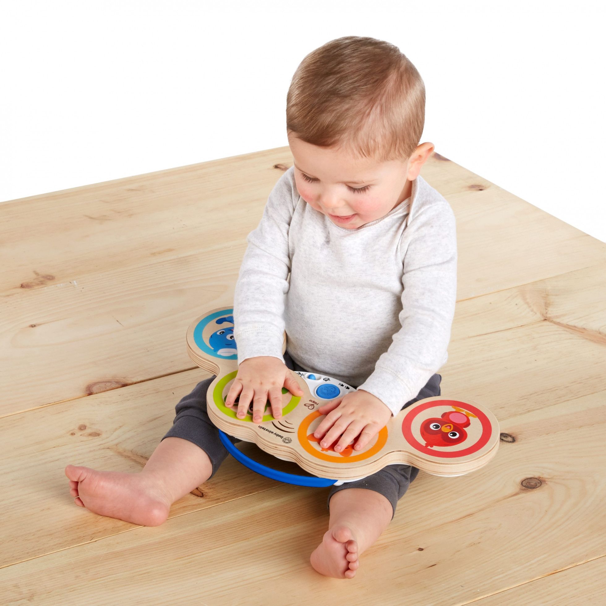 Jucarie muzicala de lemn Hape Magic Touch Drum™ - Baby Einstein 2