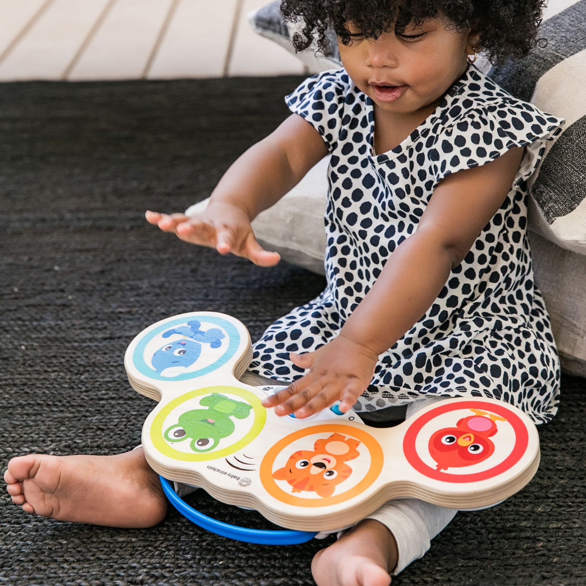 Jucarie muzicala de lemn Hape Magic Touch Drum™ - Baby Einstein 4