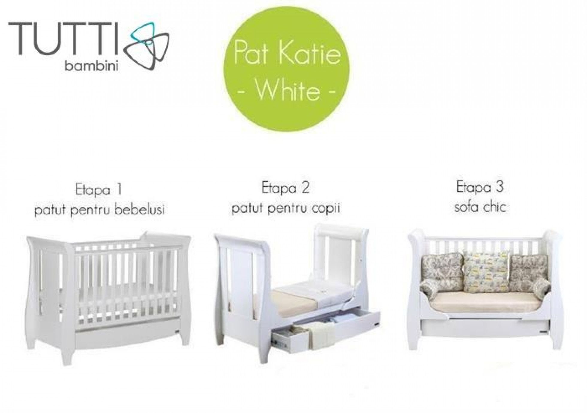 Patut Evolutiv 3 in 1 Lucas Alb - Tutti Bambini 2