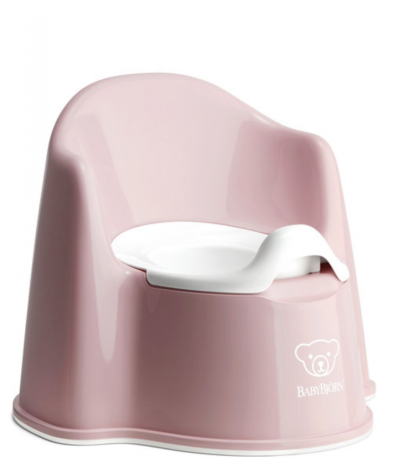 Olita cu protectie spate Potty Chair Powder Pink - BabyBjorn 1