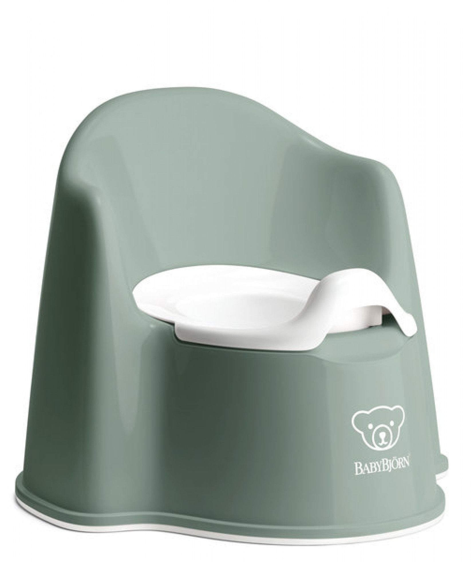 Olita cu protectie spate Potty Chair Deep Green - BabyBjorn 1