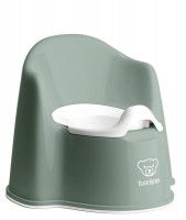 Olita cu protectie spate Potty Chair Deep Green - BabyBjorn