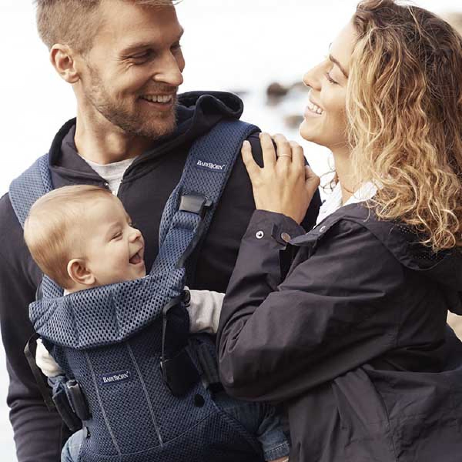 Marsupiu anatomic One Air Navy Blue 3D Mesh - BabyBjorn 6