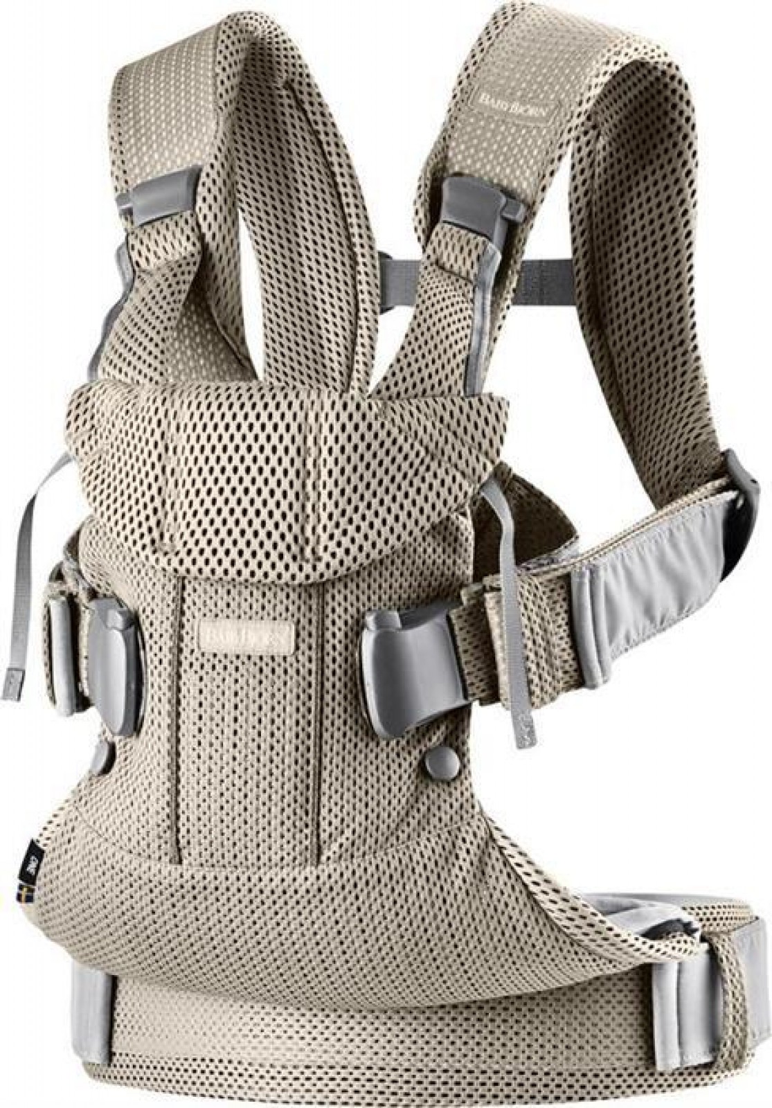 Marsupiu anatomic One Air Greige 3D Mesh - BabyBjorn 1