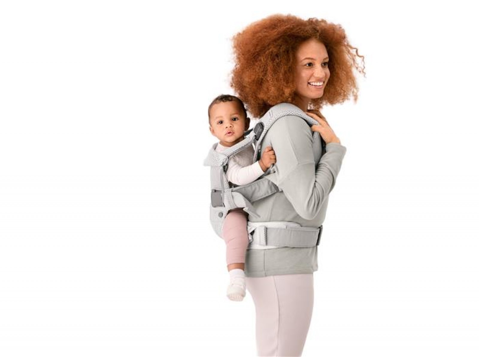 Marsupiu anatomic One Air Greige 3D Mesh - BabyBjorn 5