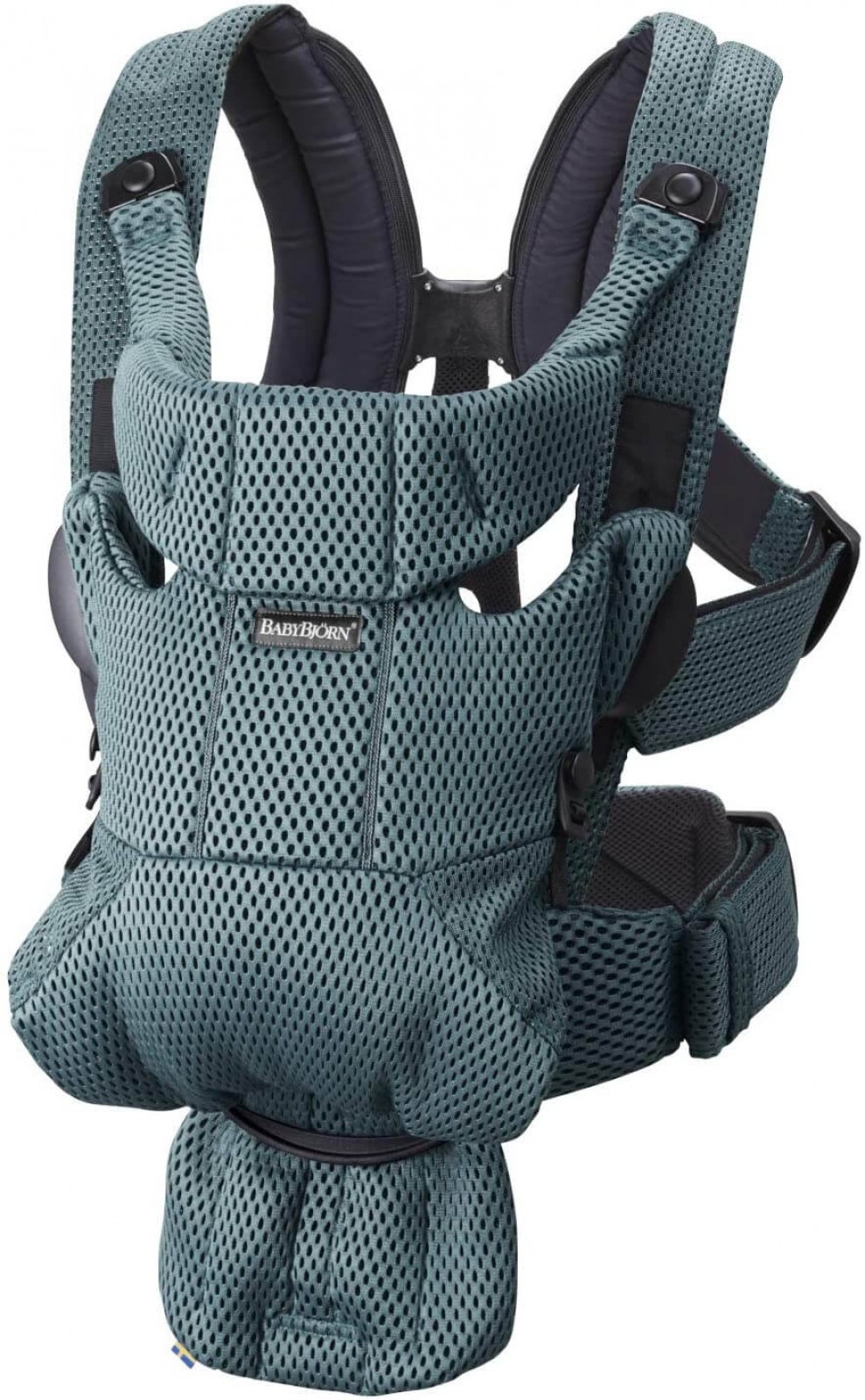 Marsupiu anatomic Move Verde Salvie 3D Mesh - BabyBjorn 1