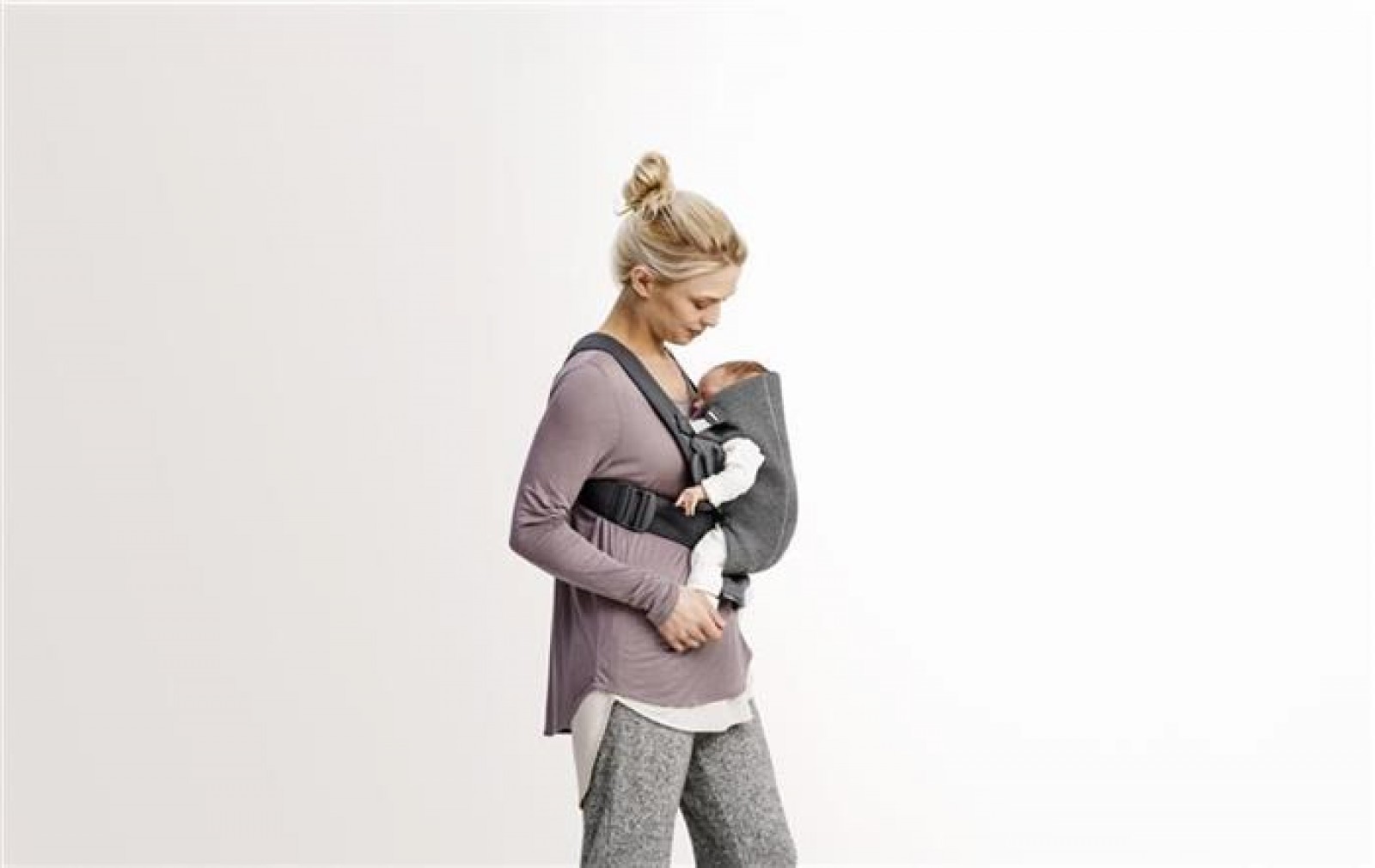 Marsupiu anatomic Mini Dark Grey 3D Jersey - BabyBjorn 13