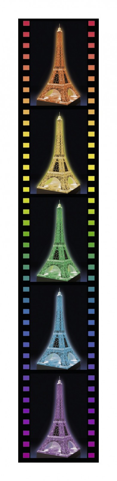 Puzzle Luminos 3D Turnul Eiffel Noaptea cu 216 piese - Ravensburger 5