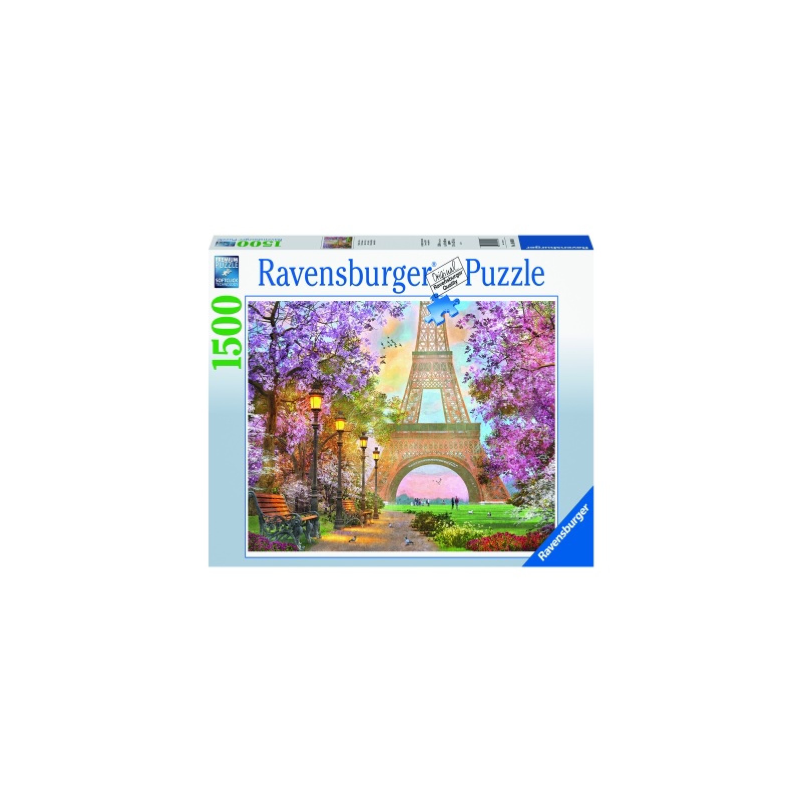 Puzzle Parisul Romantic cu 1500 piese - Ravensburger 1