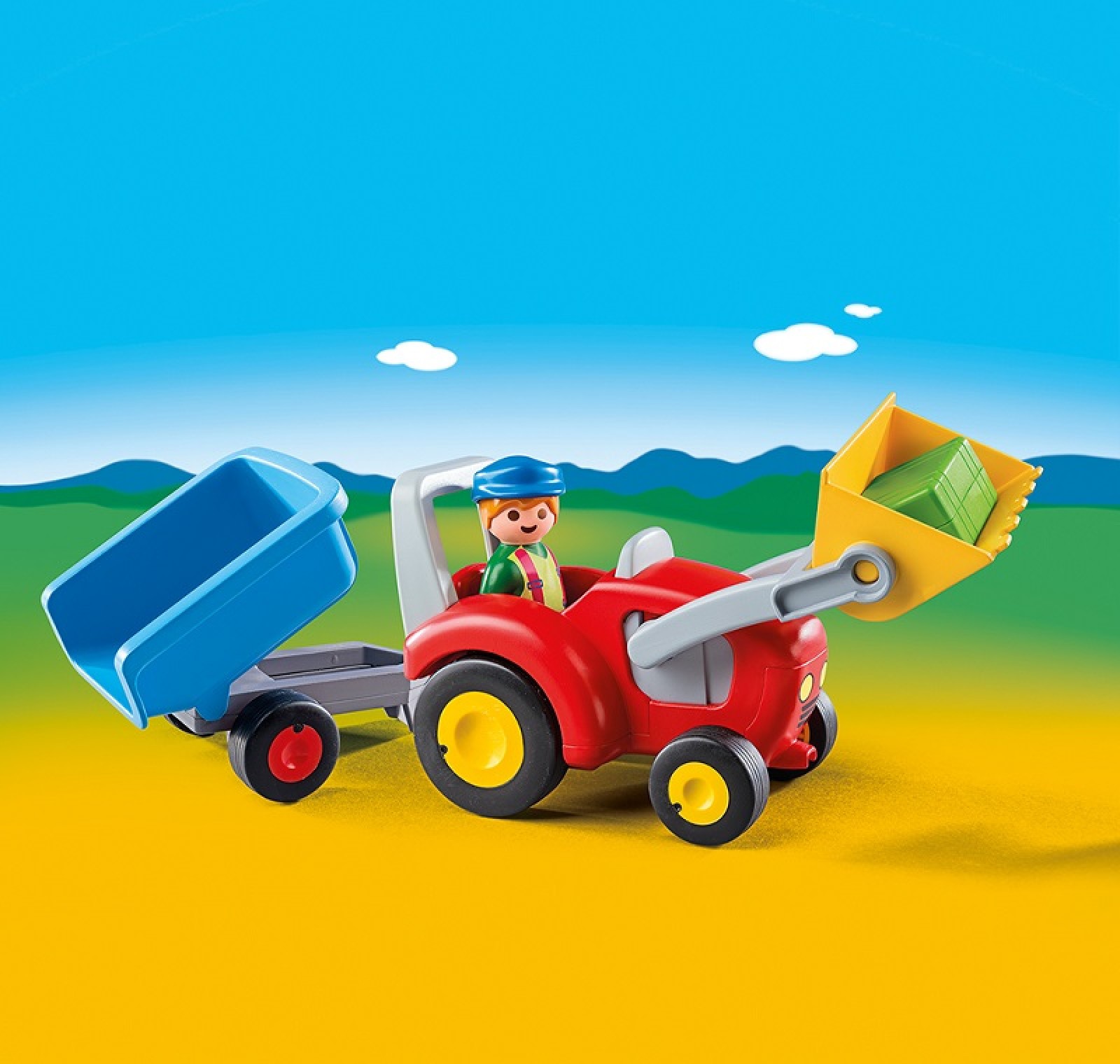 1.2.3 Tractor cu Remorca - Playmobil 2