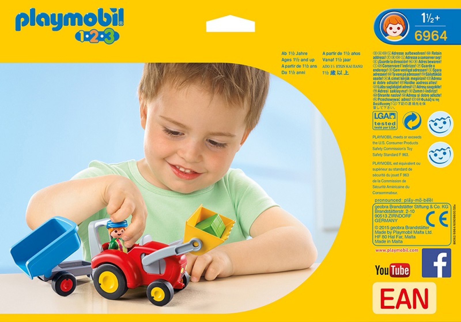 1.2.3 Tractor cu Remorca - Playmobil 3