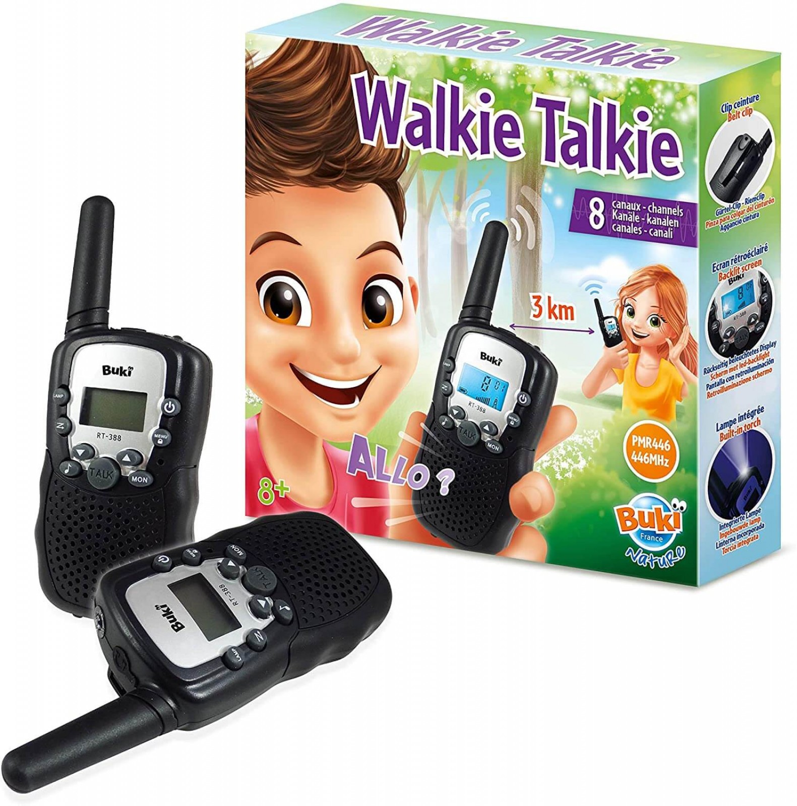 Walkie Talkie raza 3 km - BUKI France 6