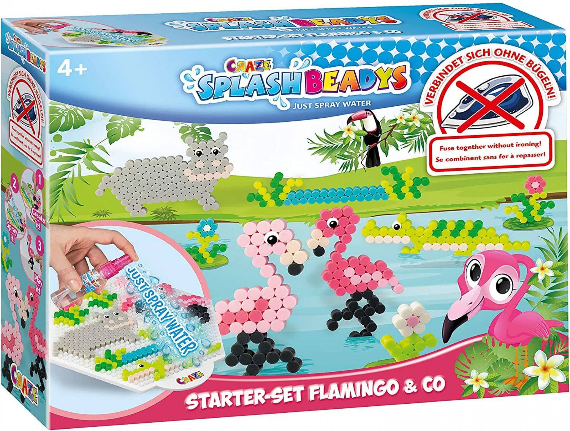 Set de Creatie Margele Splash Beadys Flamingo - Craze 1