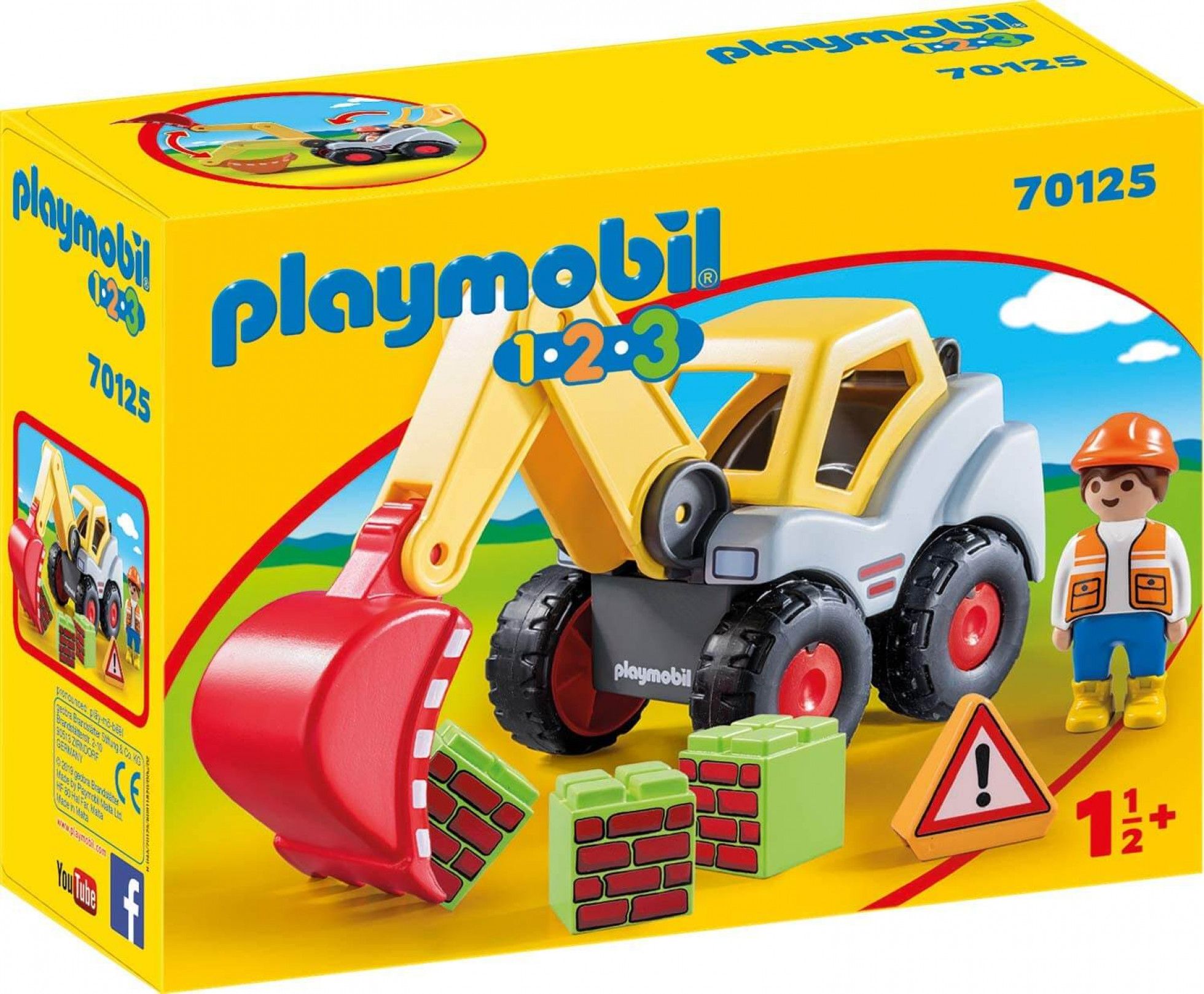 1.2.3 Excavator cu Brat Mobil - Playmobil 1