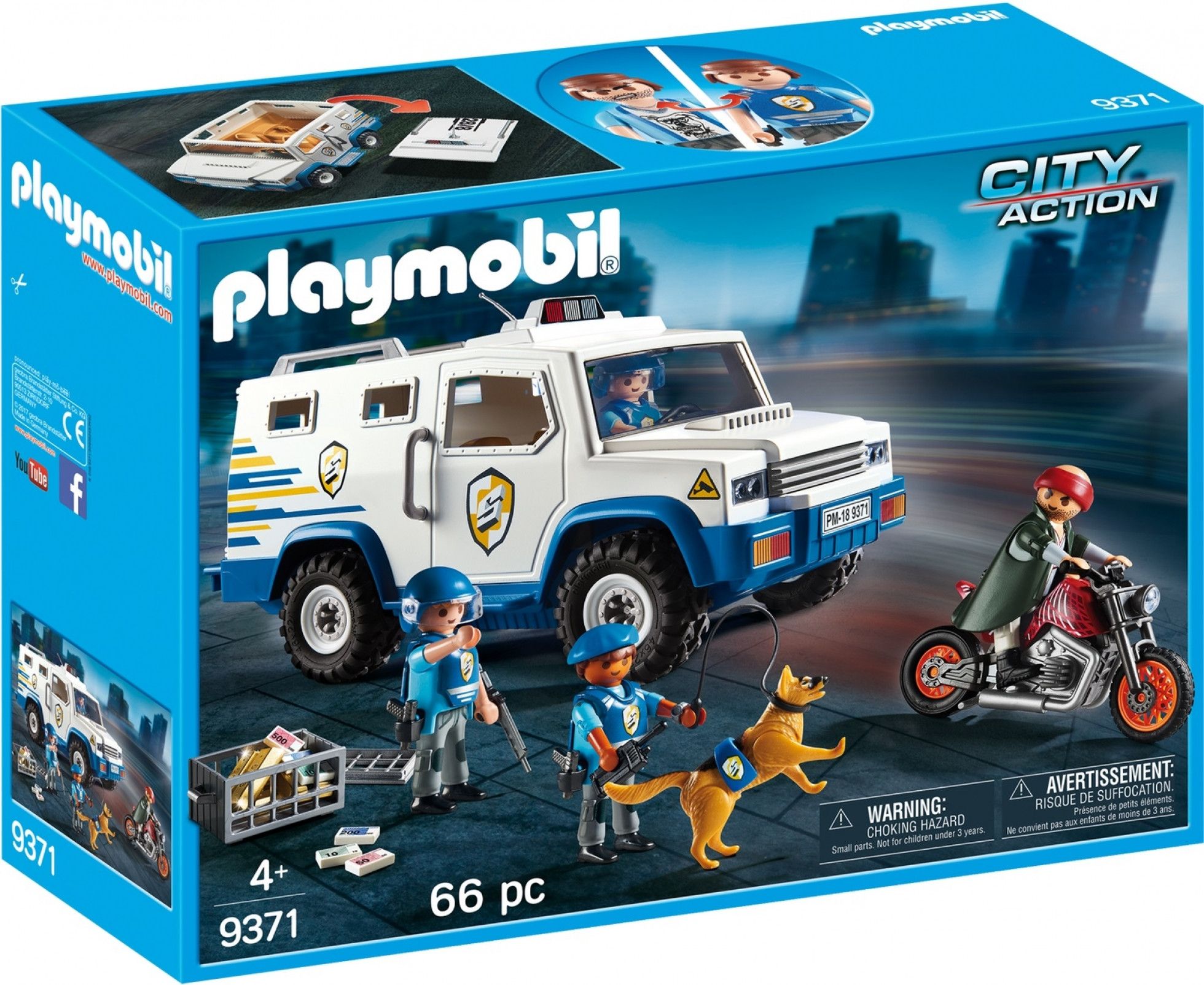 Masina blindata de transport valori - Playmobil 1