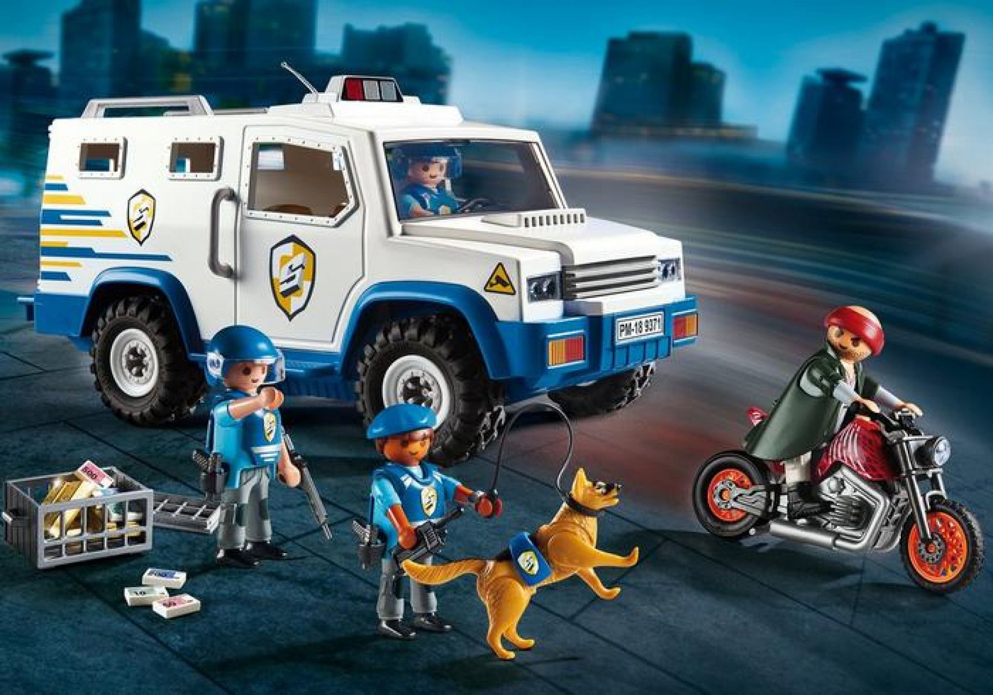 Masina blindata de transport valori - Playmobil 2