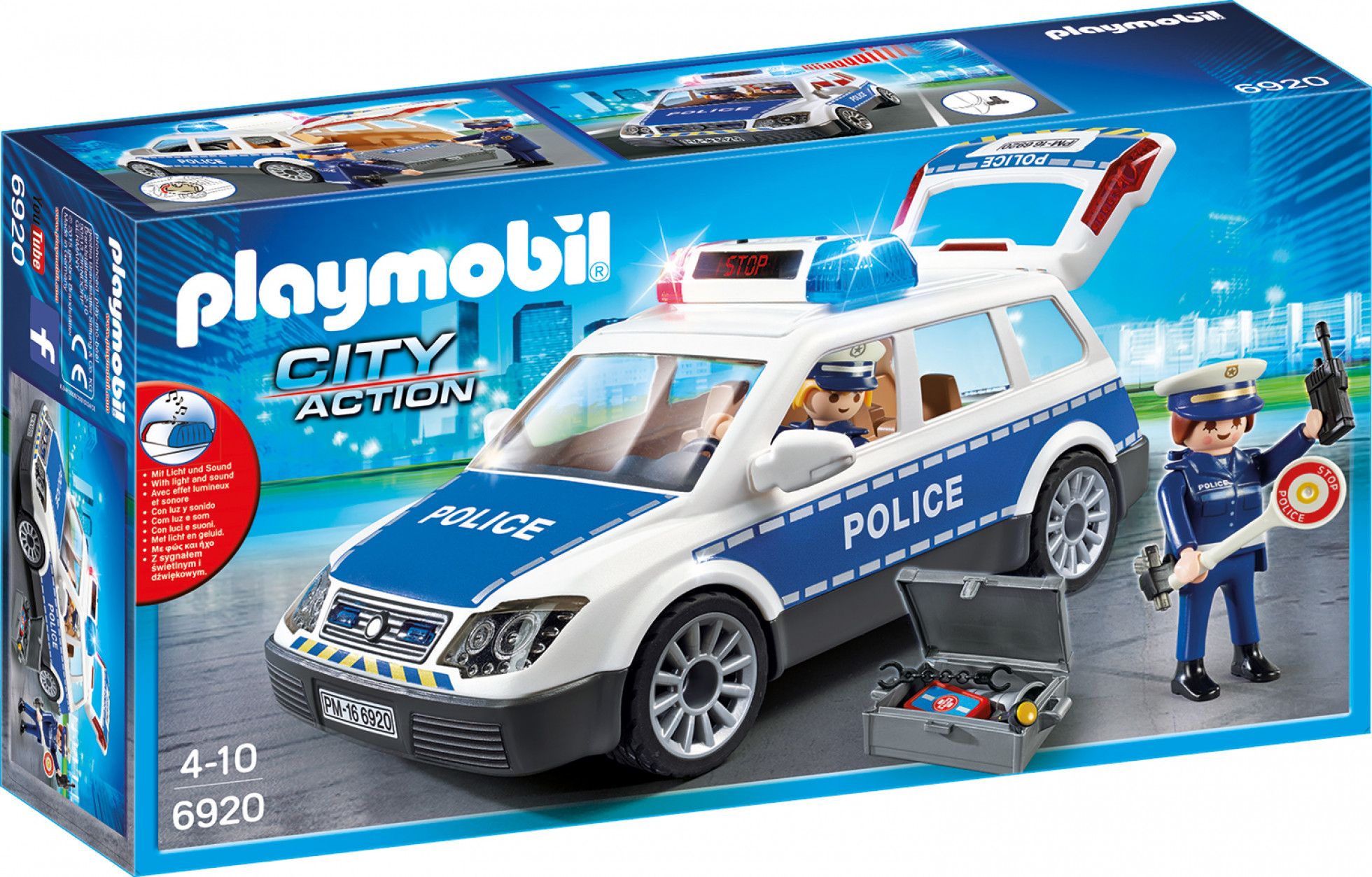 Masina de Politie cu Lumina si Sunete - Playmobil 1