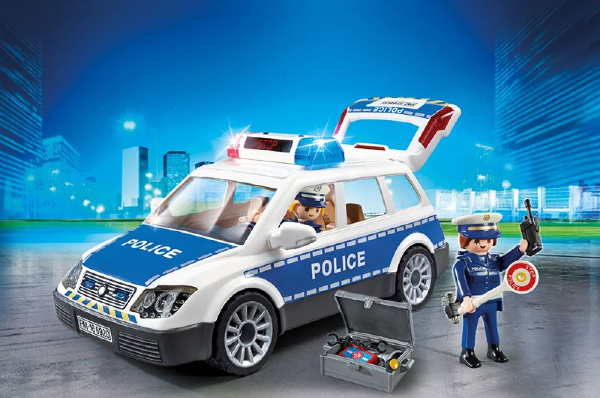 Masina de Politie cu Lumina si Sunete - Playmobil 2