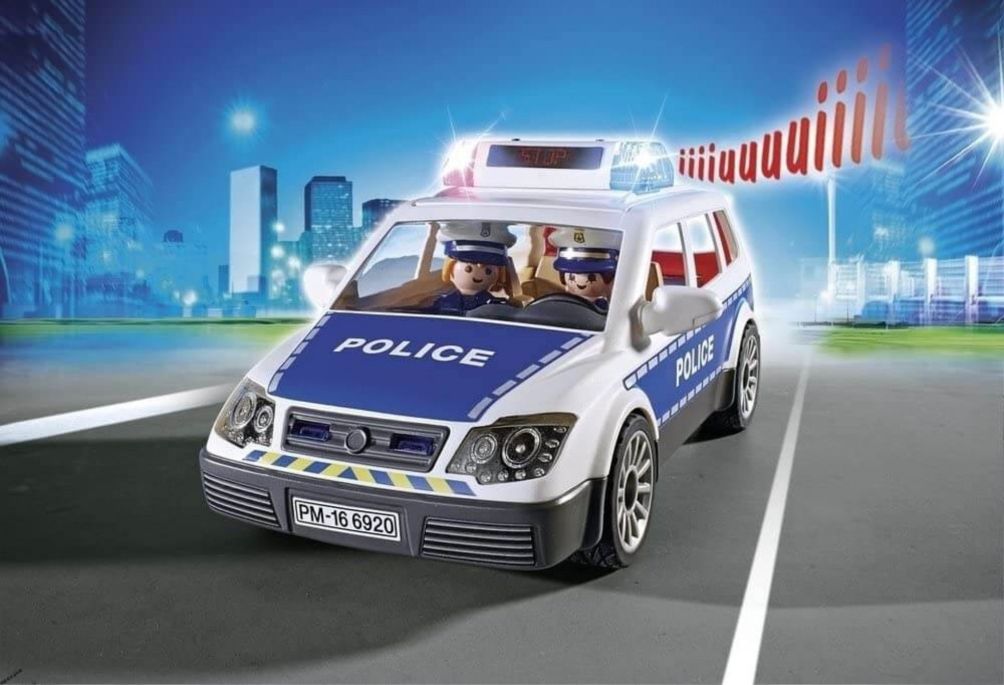 Masina de Politie cu Lumina si Sunete - Playmobil 4