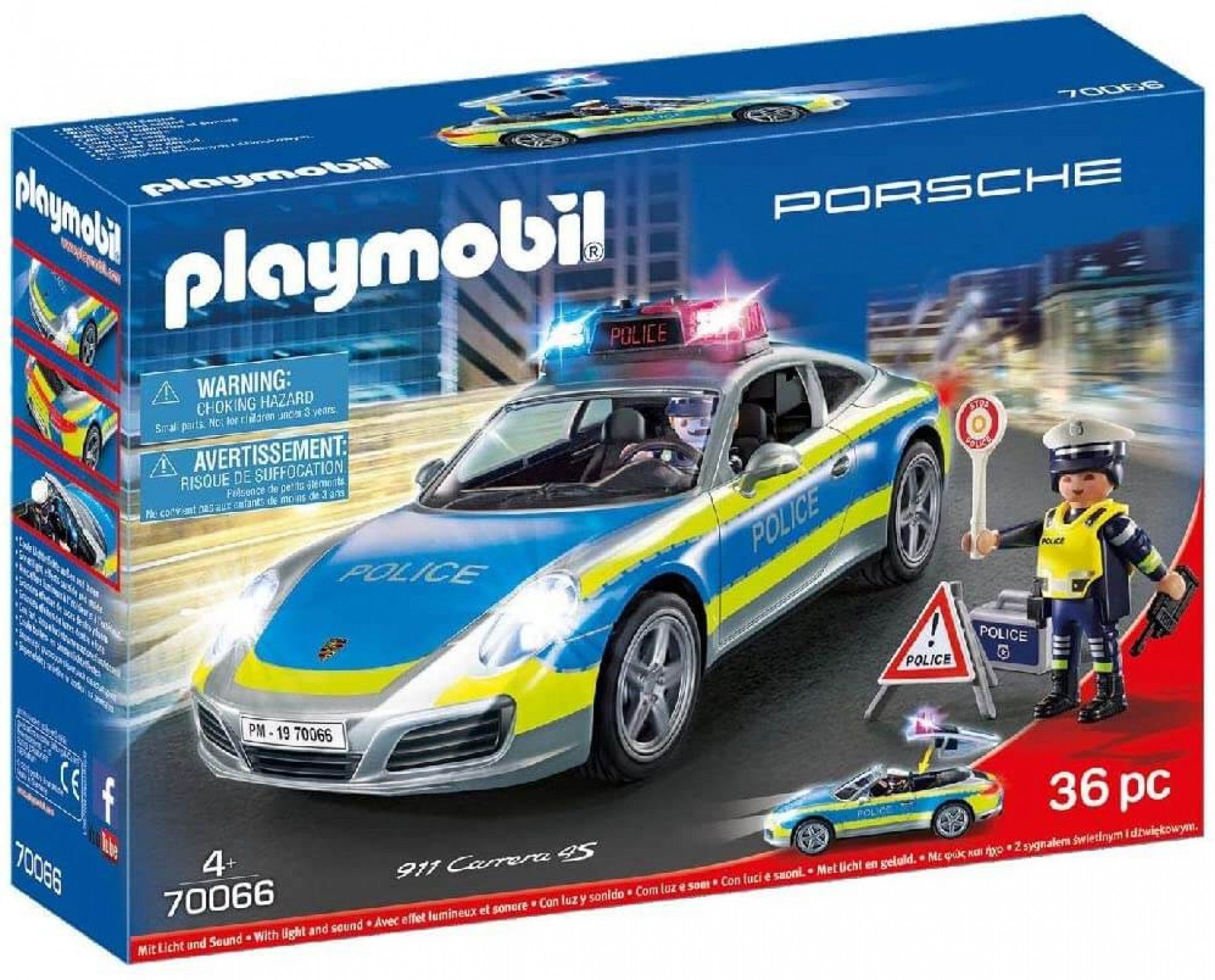 Porsche 911 Carrera 4S Politie - Playmobil 1