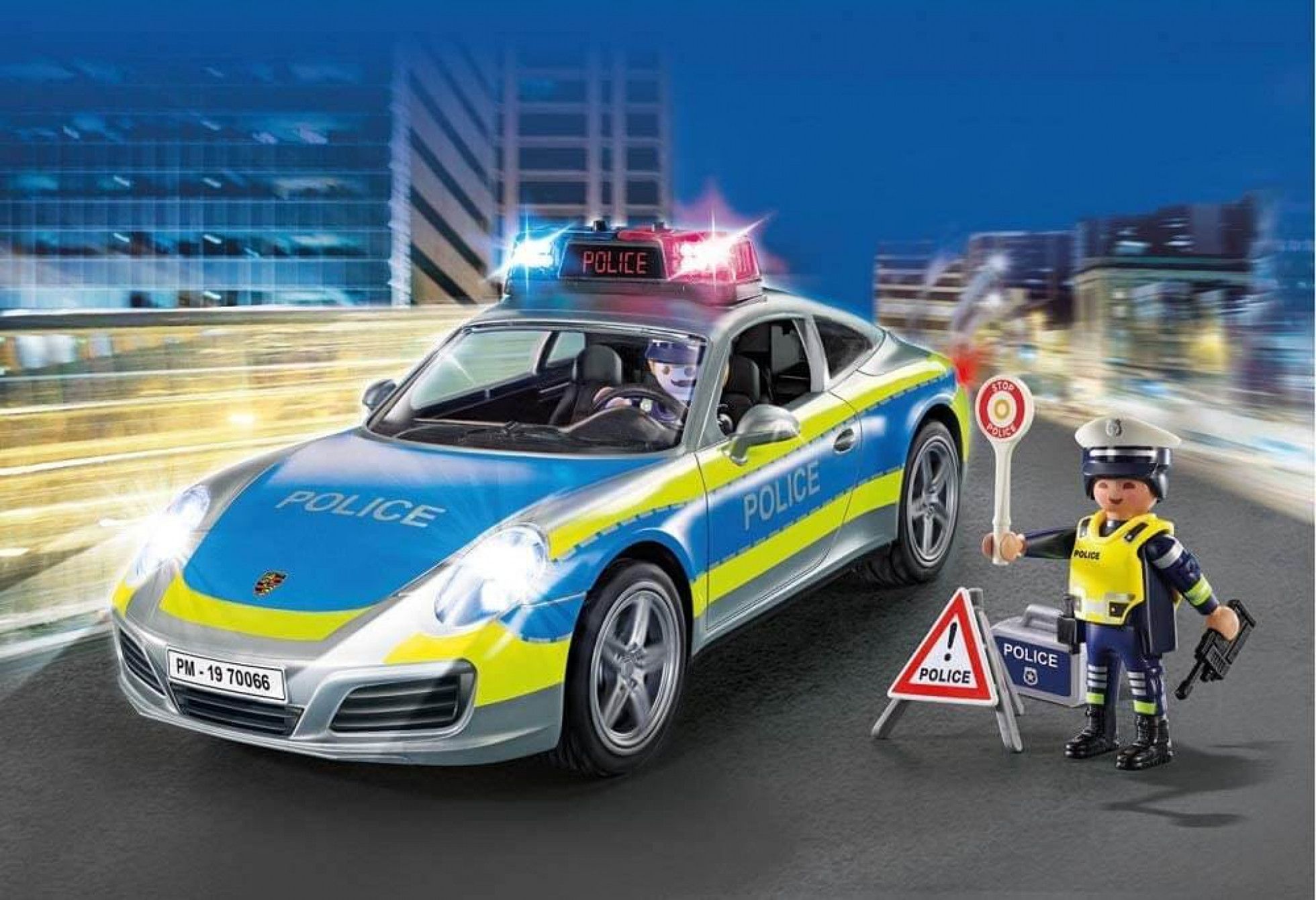 Porsche 911 Carrera 4S Politie - Playmobil 2