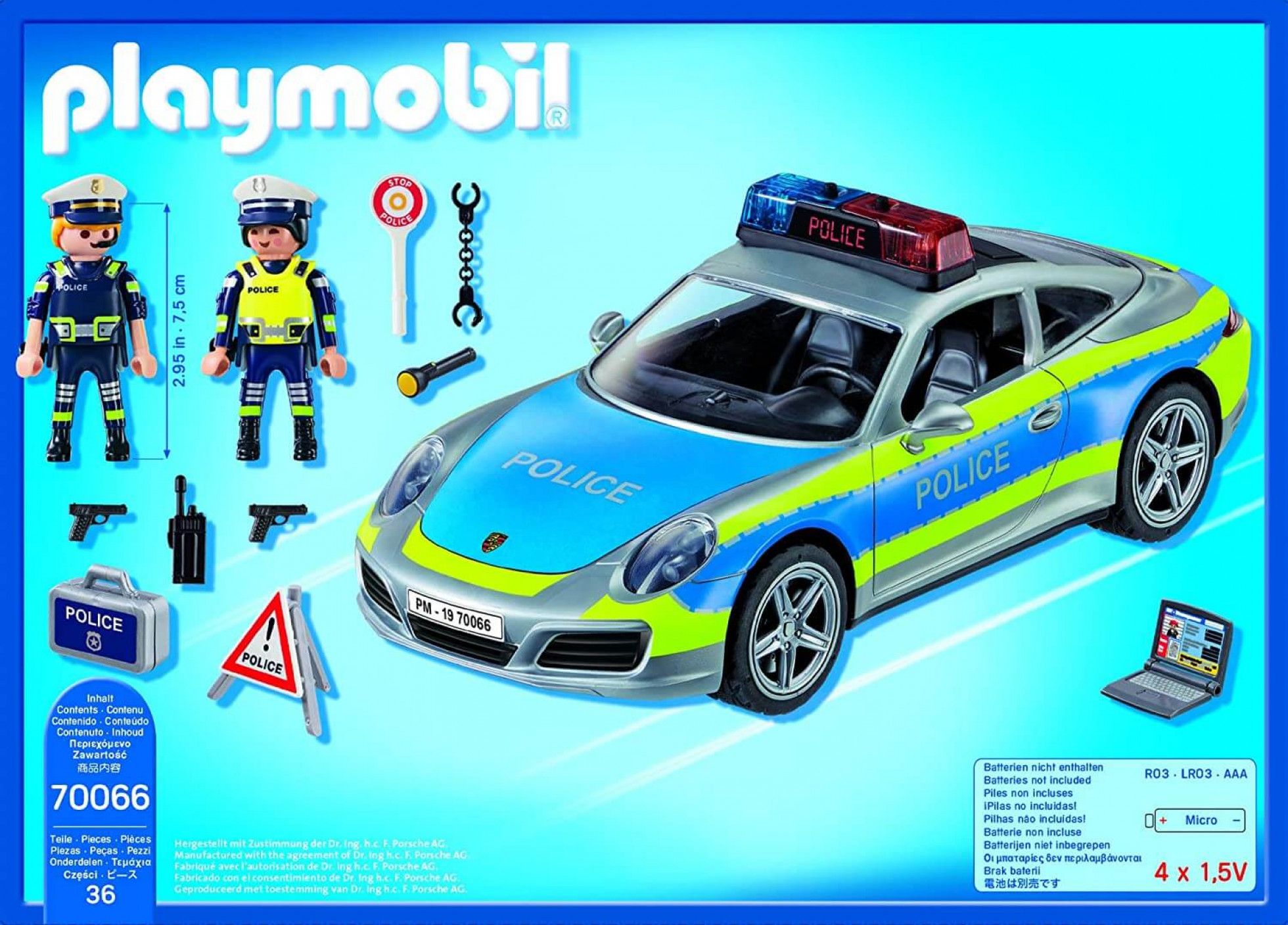 Porsche 911 Carrera 4S Politie - Playmobil 8