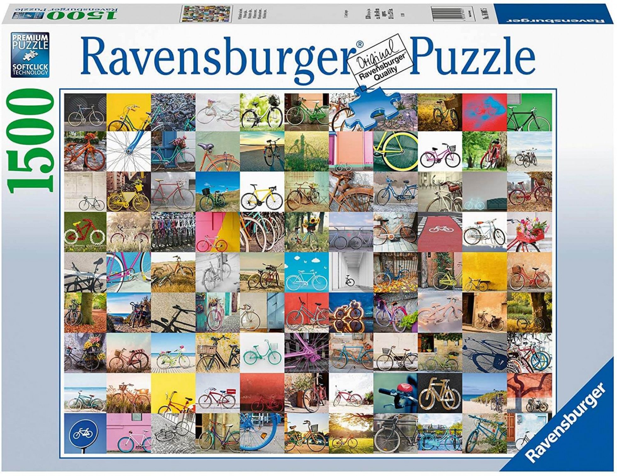 Puzzle 99 Biciclete cu 1500 piese - Ravensburger 1