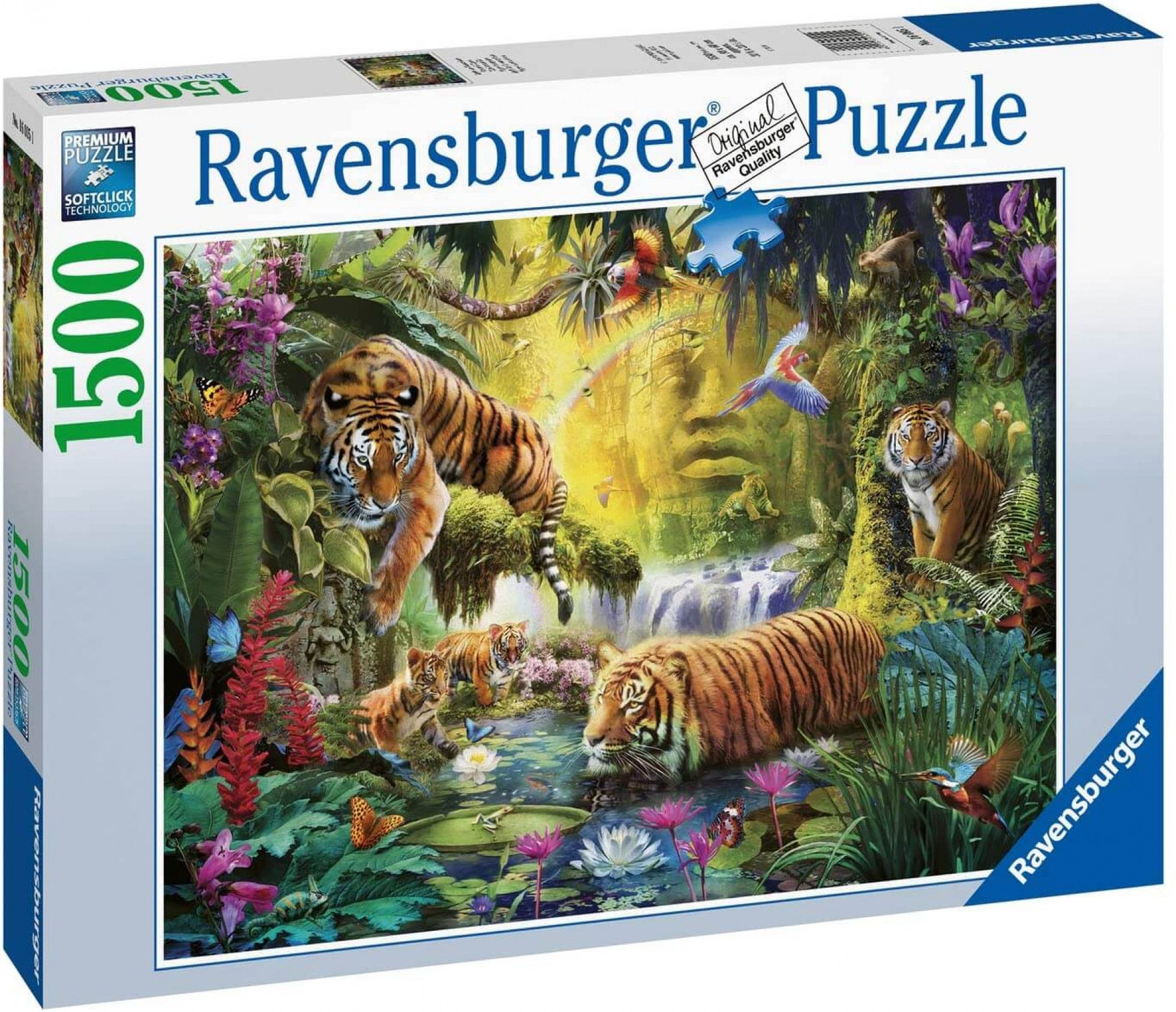 Puzzle Iaz cu Tigri 1500 piese - Ravensburger 1