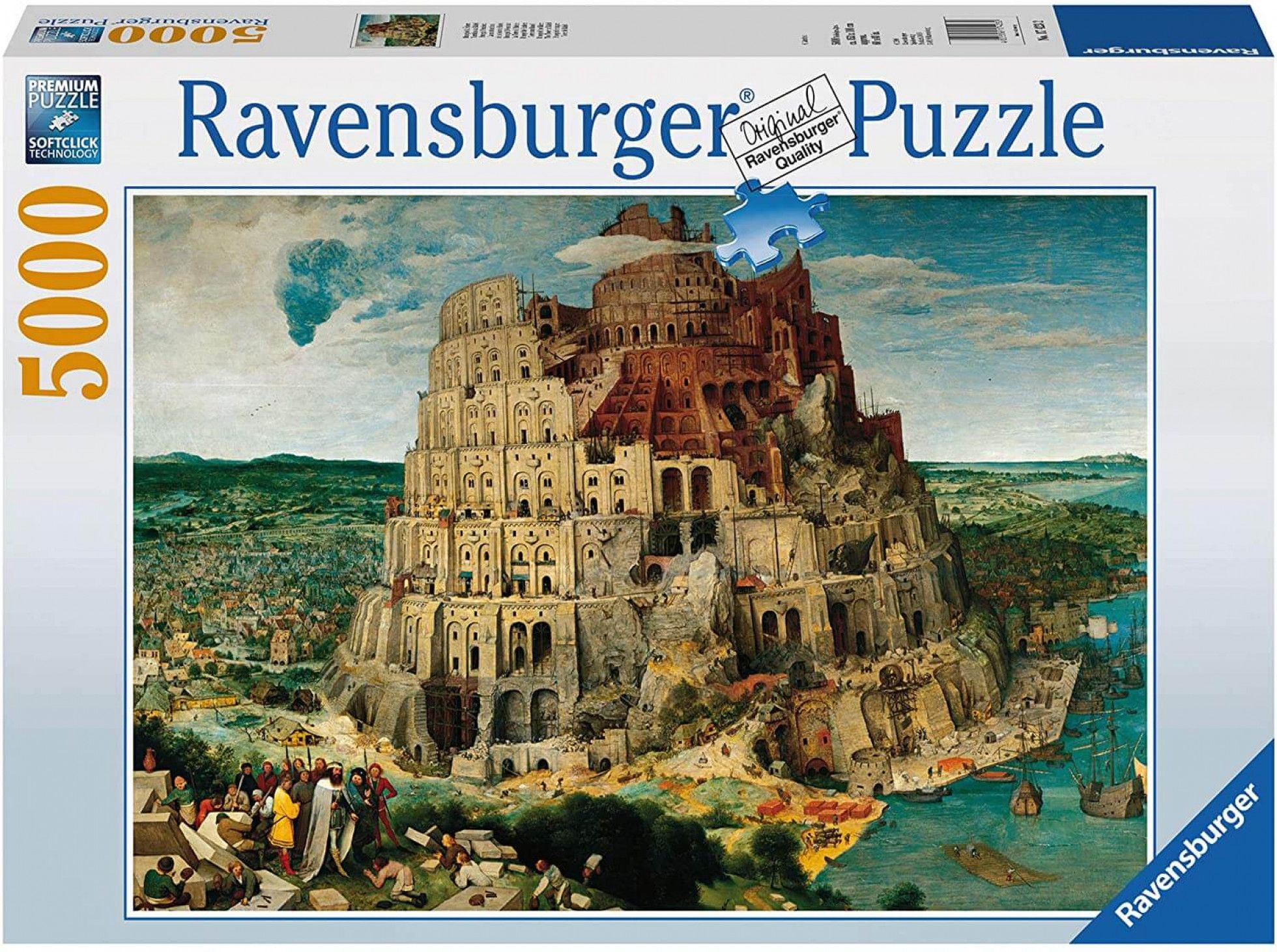 Puzzle Bruegel Turnul Babel cu 5000 de piese - Ravensburger 1