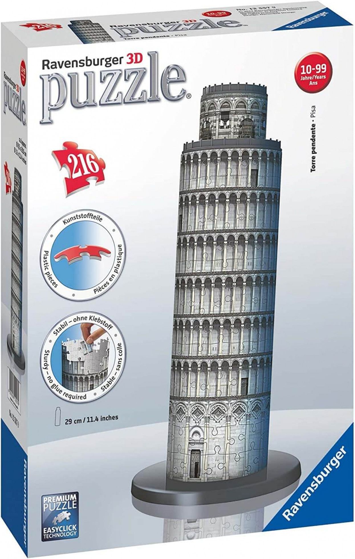 Puzzle 3D Turnul din Pisa cu 216 piese - Ravensburger 1