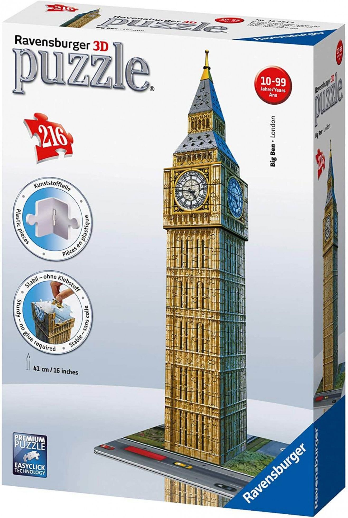 Puzzle 3D Big Ben cu 216 piese - Ravensburger 1