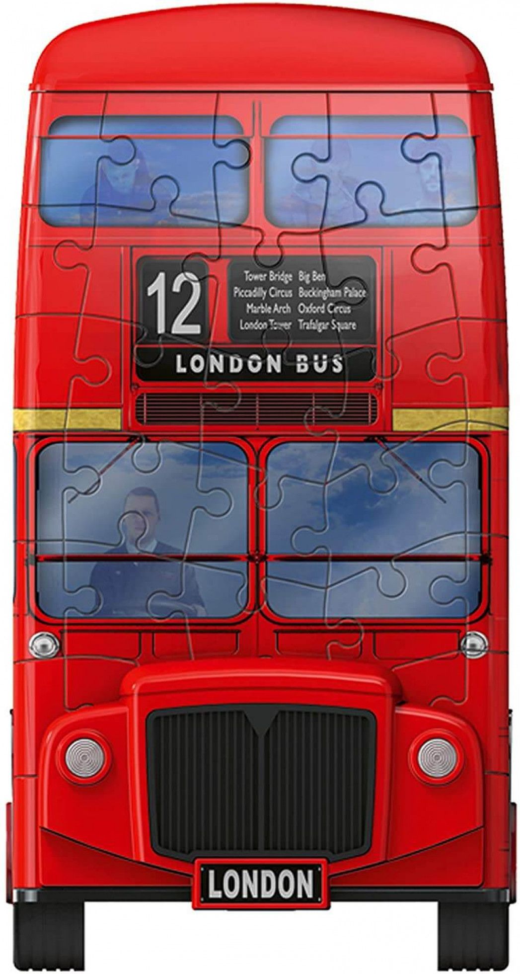 Puzzle 3D Autobuz Londra cu 216 piese - Ravensburger 3