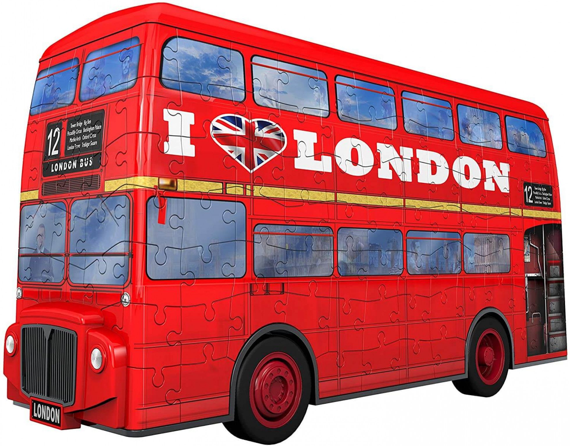 Puzzle 3D Autobuz Londra cu 216 piese - Ravensburger 6