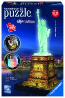 Puzzle 3D Luminos Statuia Libertatii cu 108 piese - Ravensburger