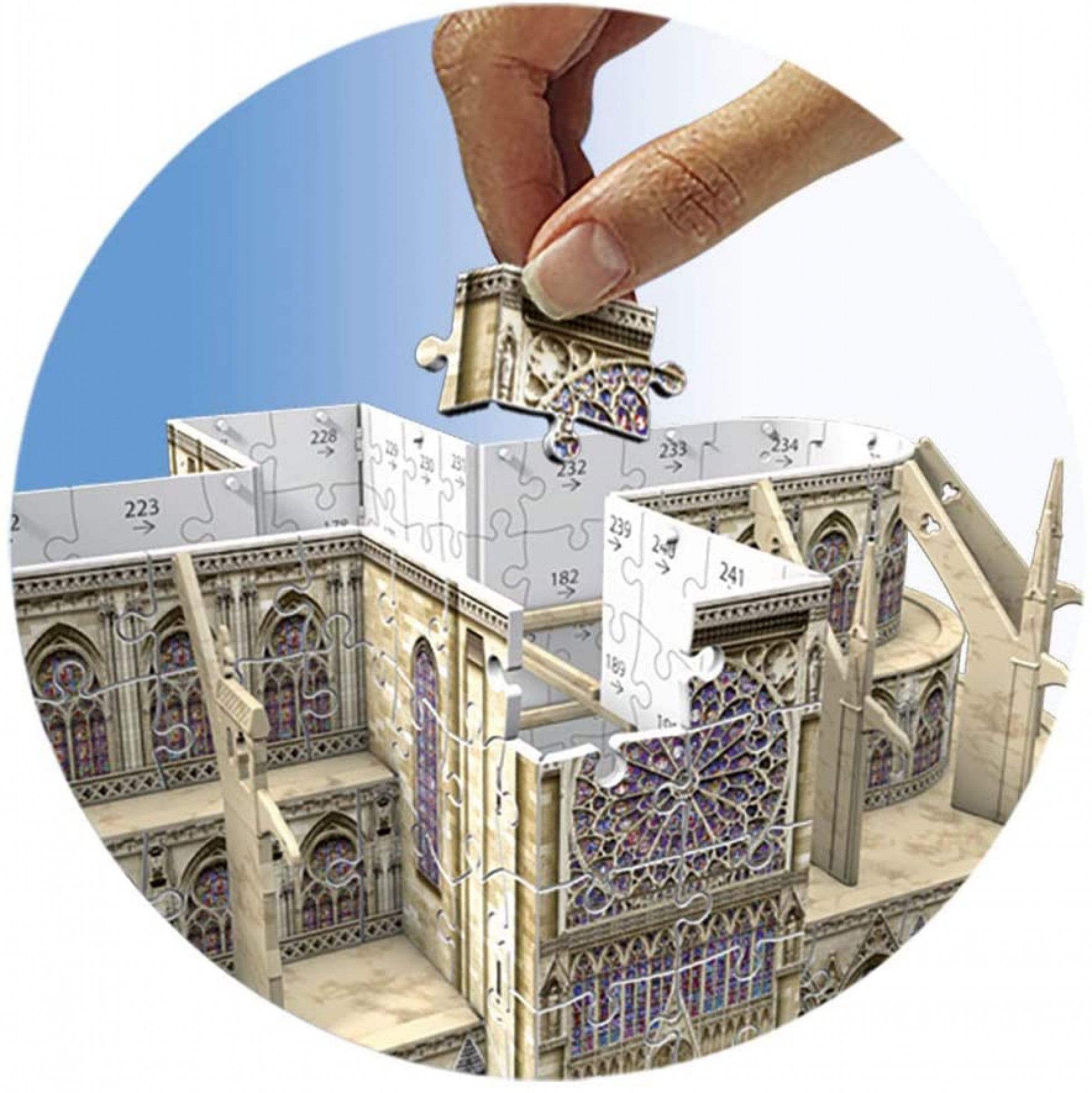 Puzzle 3D Notre Dame cu 324 piese - Ravensburger 4