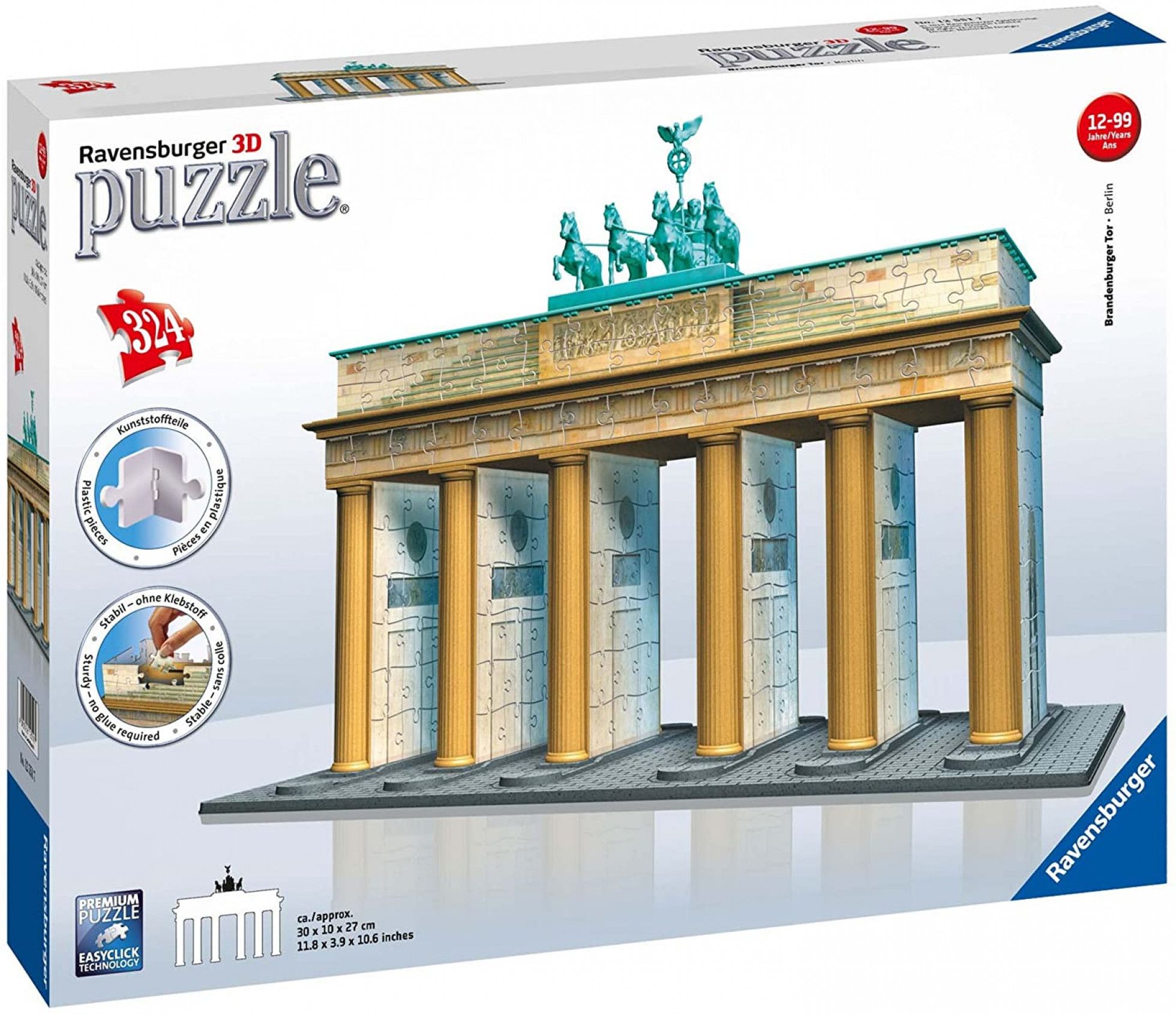 Puzzle 3D Poarta Brandenburg cu 324 piese - Ravensburger 1