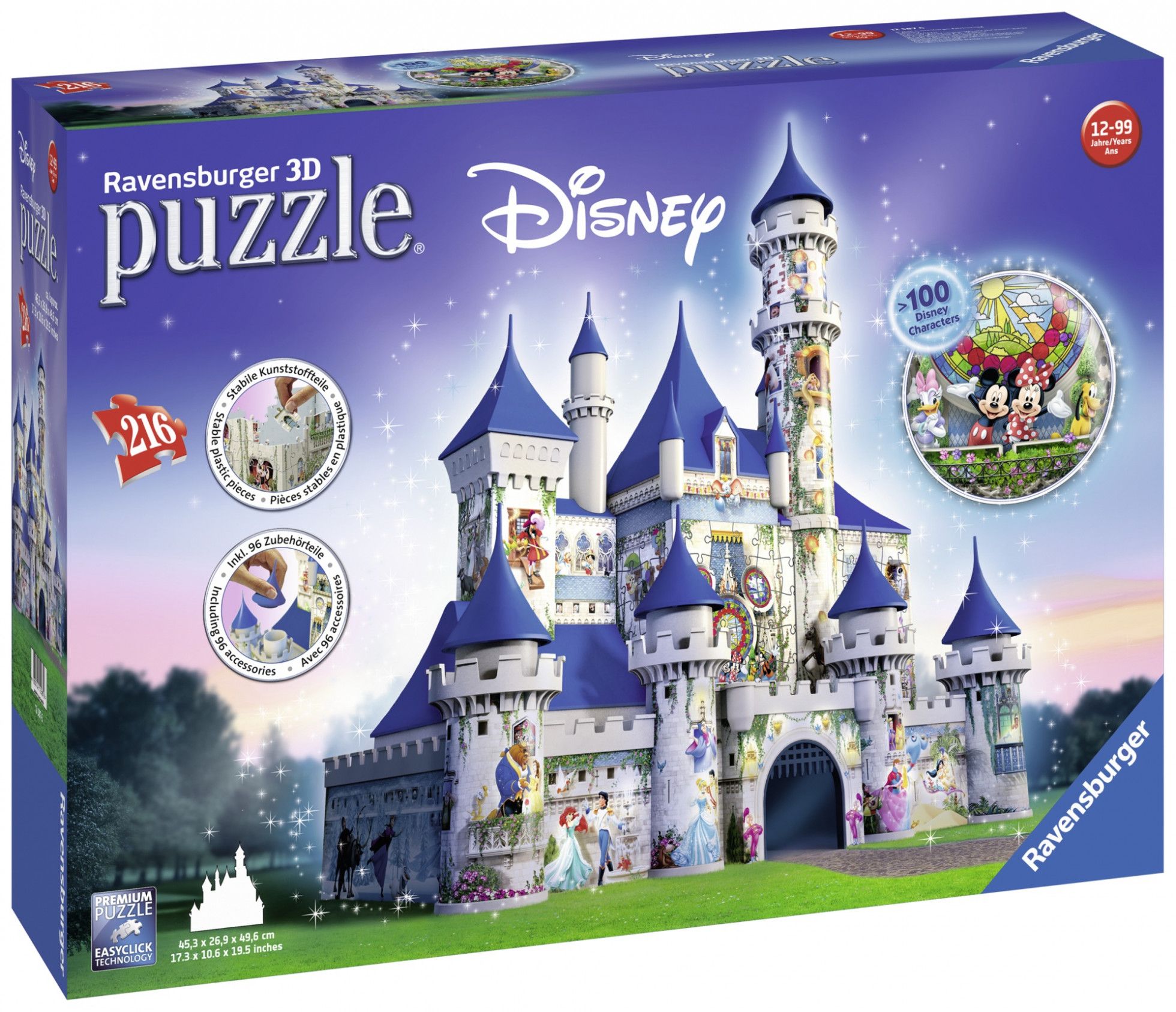 Puzzle 3D Castelul Disney cu 216 piese - Ravensburger 1