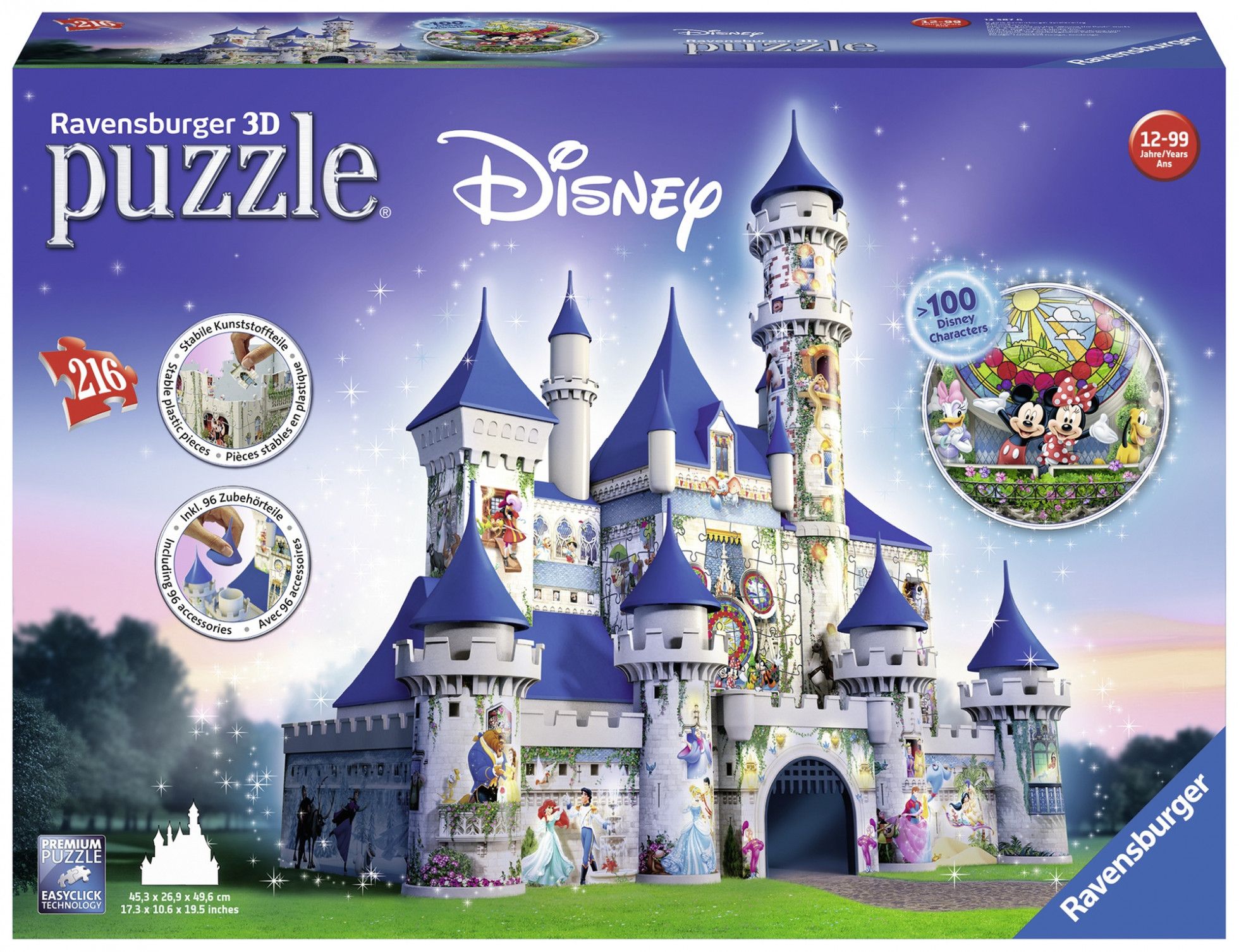 Puzzle 3D Castelul Disney cu 216 piese - Ravensburger 2