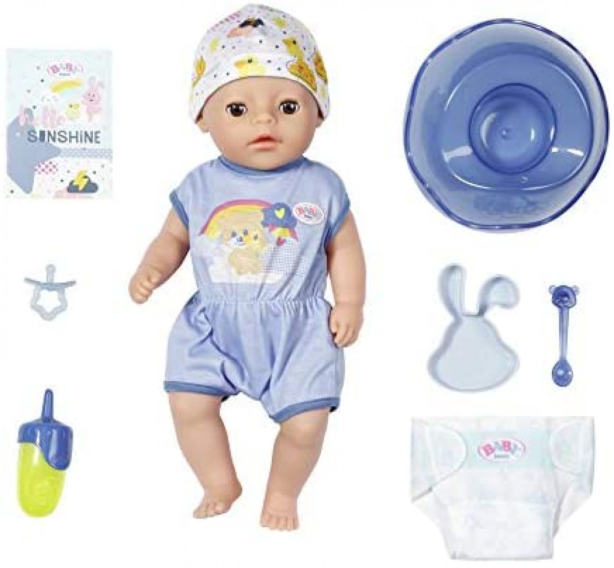 Bebelus Baiat Interactiv cu Corp Moale - BABY born 1