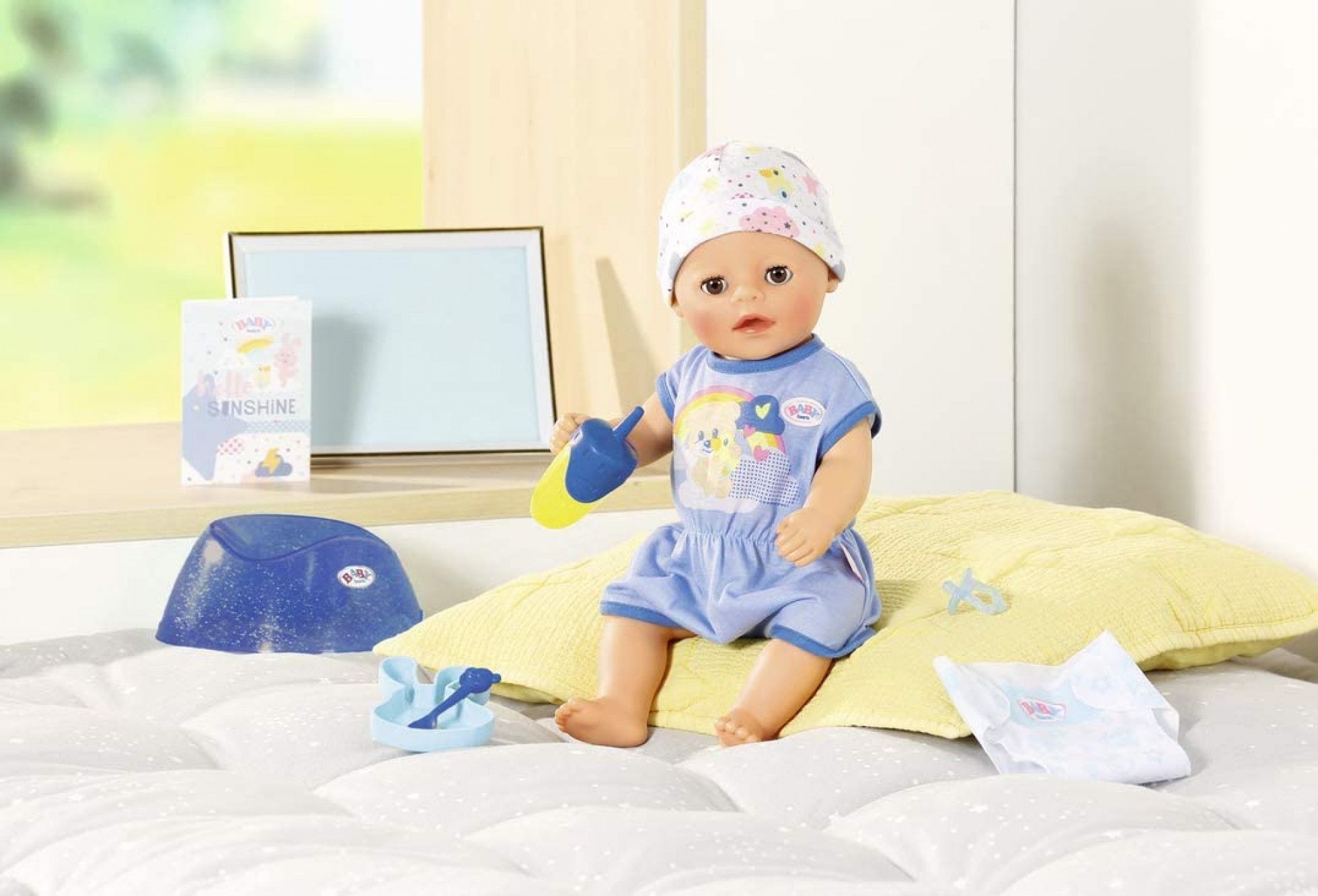 Bebelus Baiat Interactiv cu Corp Moale - BABY born 2