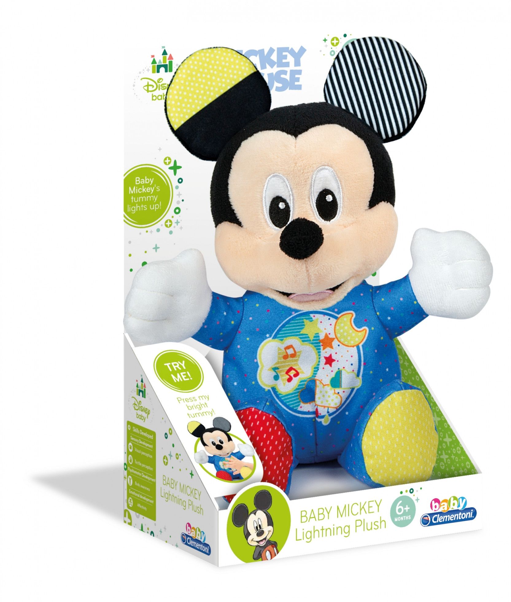 Jucarie de plus Baby Mickey cu lumini si sunete - Clementoni 2