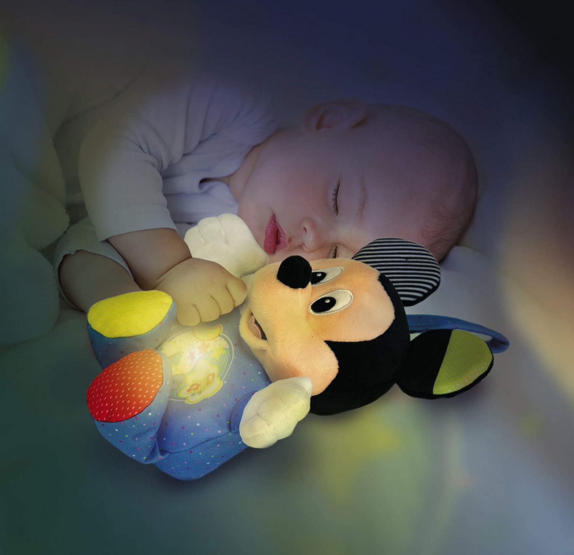 Jucarie de plus Baby Mickey cu lumini si sunete - Clementoni 4