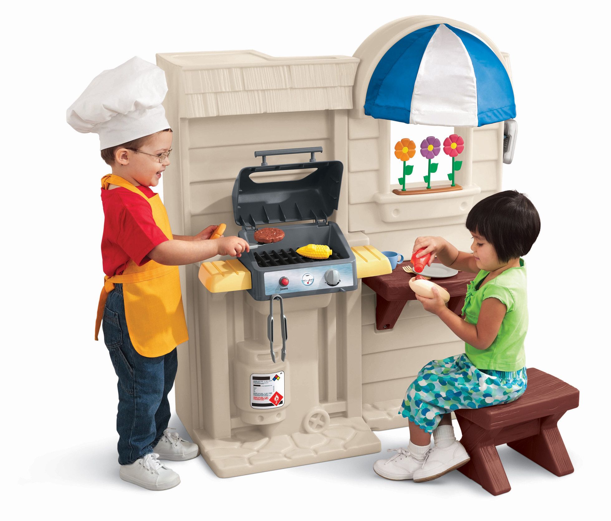 Bucatarie pentru copiii cu gratar Cook ‘n Grill - Little Tikes 1