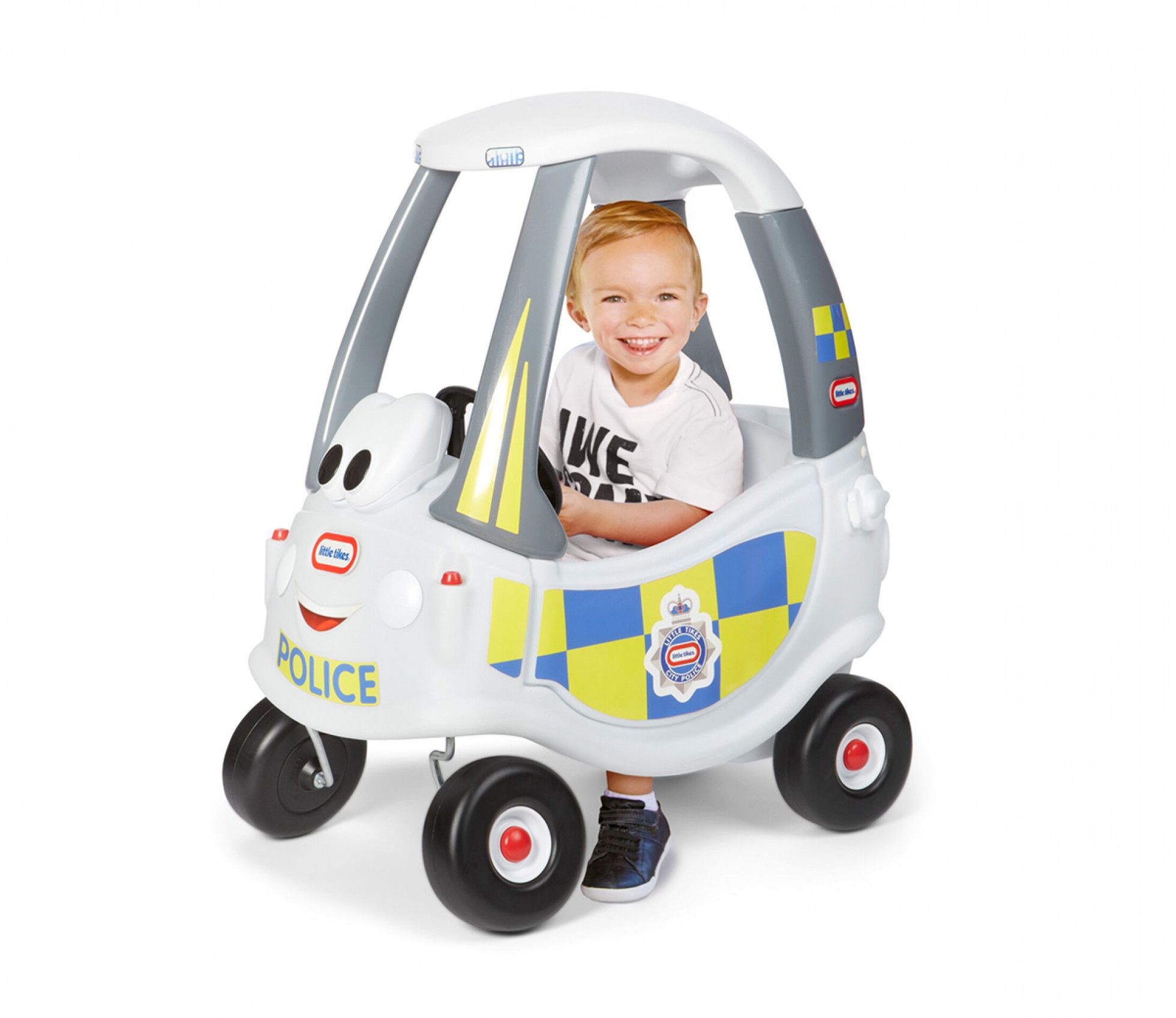 Masinuta de politie alba Cozy Coupe - Little Tikes 4