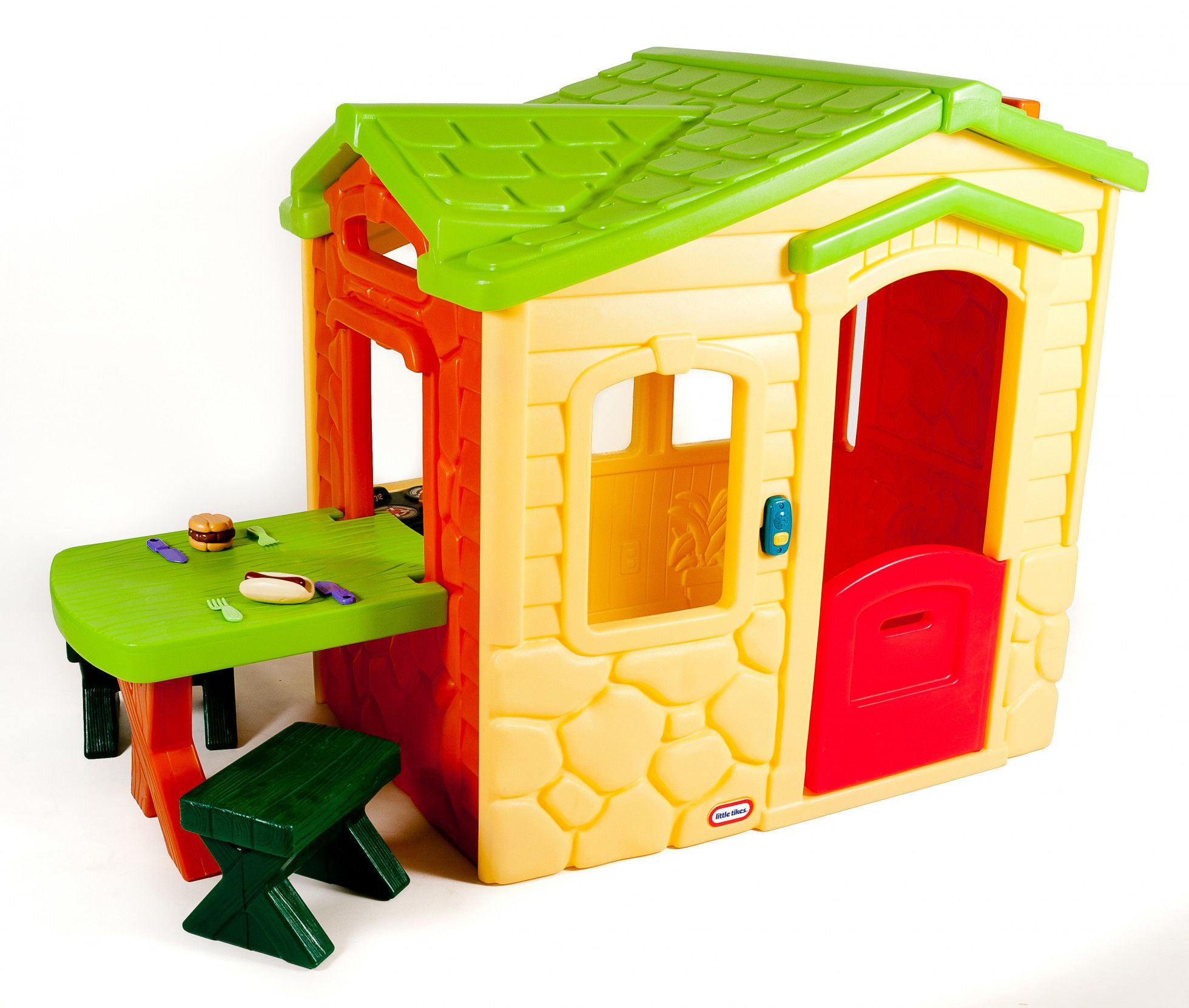 Casuta cu terasa Picnic on the Patio Natural - Little Tikes 2