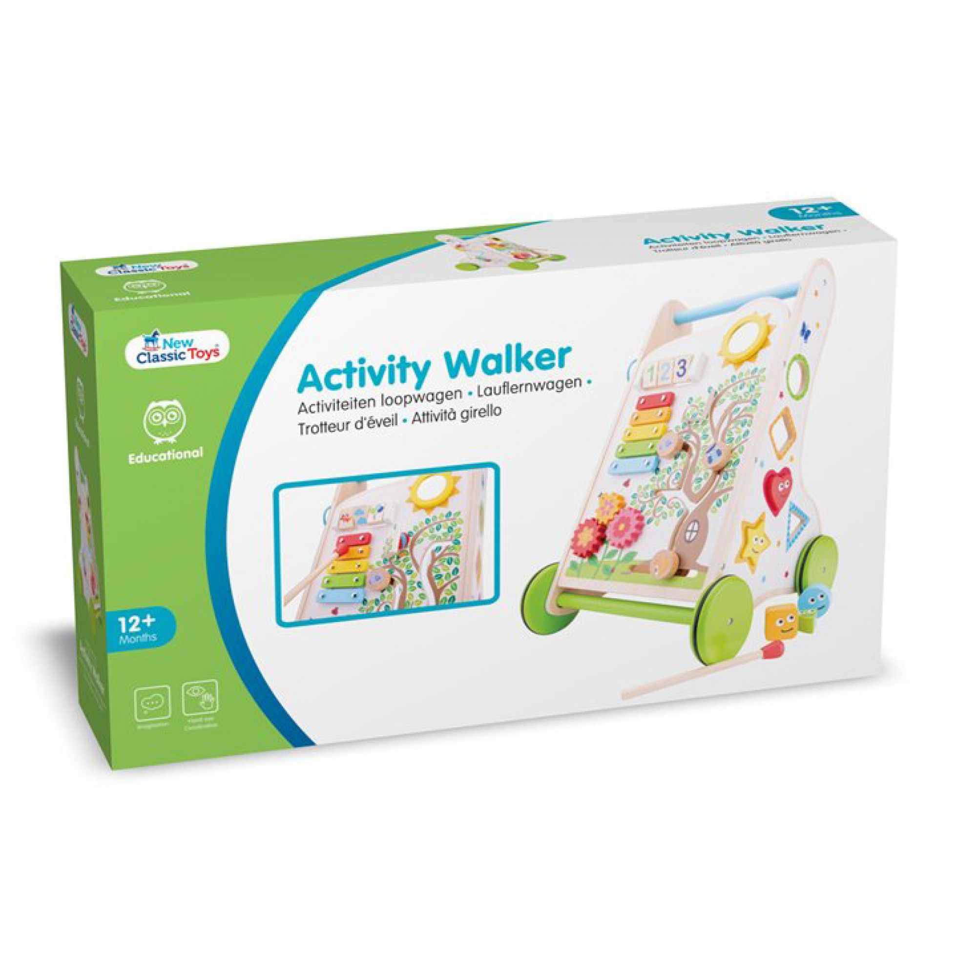 Antemergator din lemn cu activitati - New Classic Toys 5