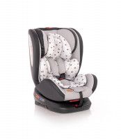 Scaun auto Nebula IsoFix rotativ 360 grade Grey Crowns - Lorelli