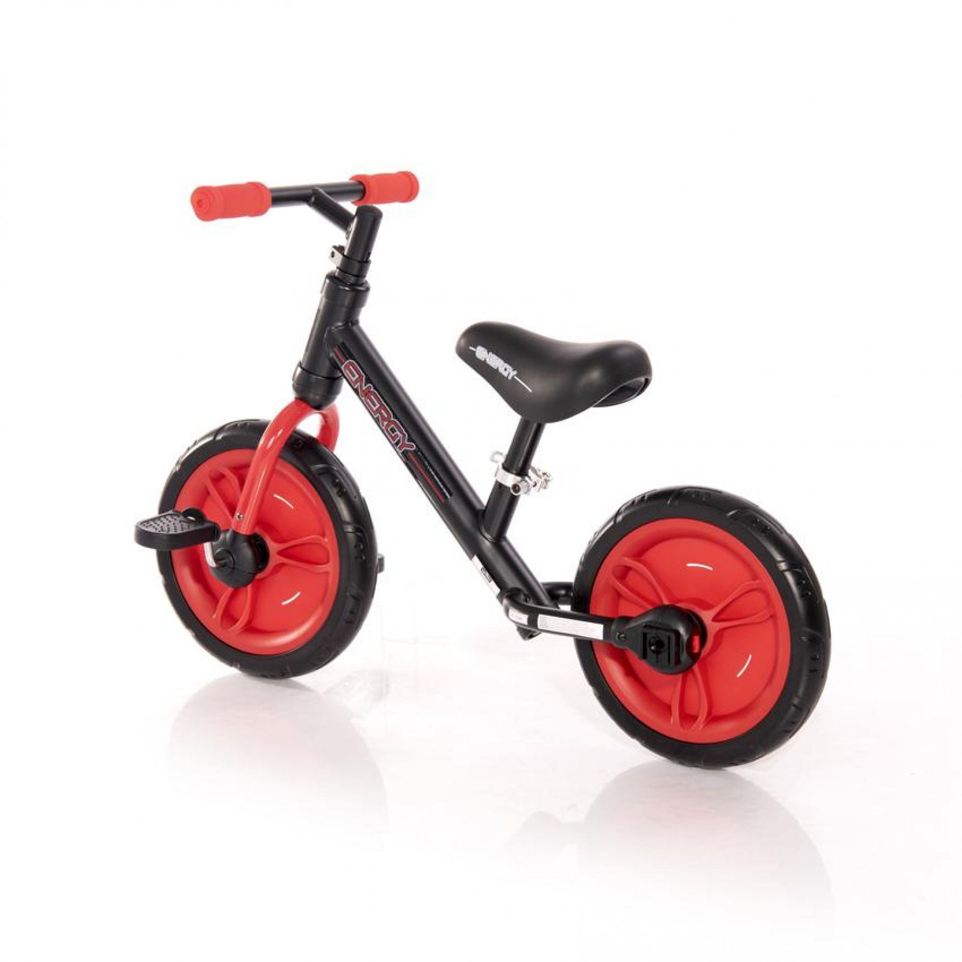 Bicicleta Energy cu pedale si roti ajutatoare Red - Lorelli Junior 4