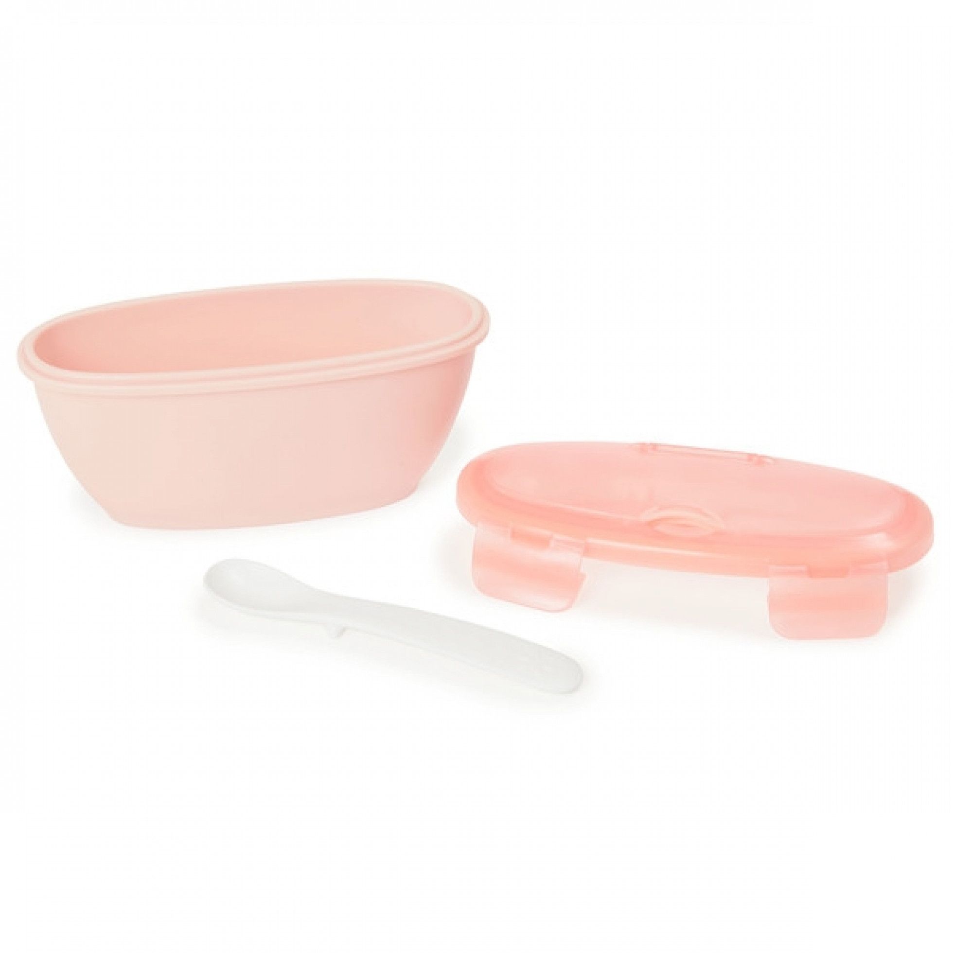 Set de calatorie pentru hranire (bol + lingurita) Easy Serve coral - Skip Hop 2